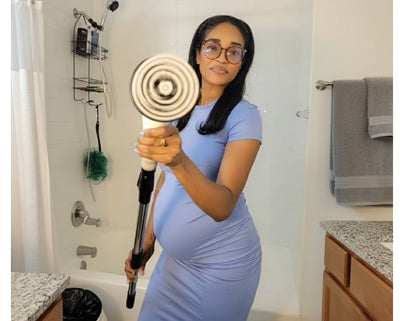 Customer using Malphy cleaning scrubber