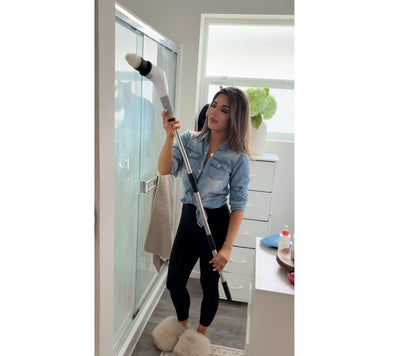 Customer using Malphy cleaning scrubber