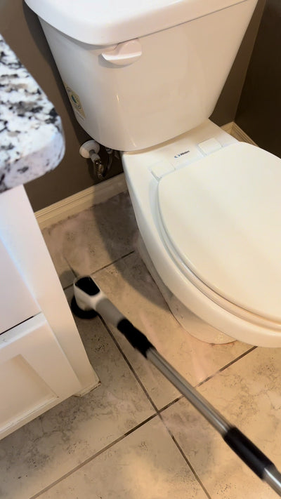 Customer using Malphy cleaning scrubber